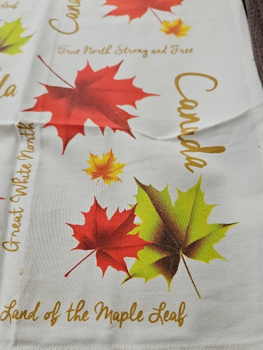 Canada Land Of The Maple Leaf Cotton Tea Towel - Picture 2 of 3